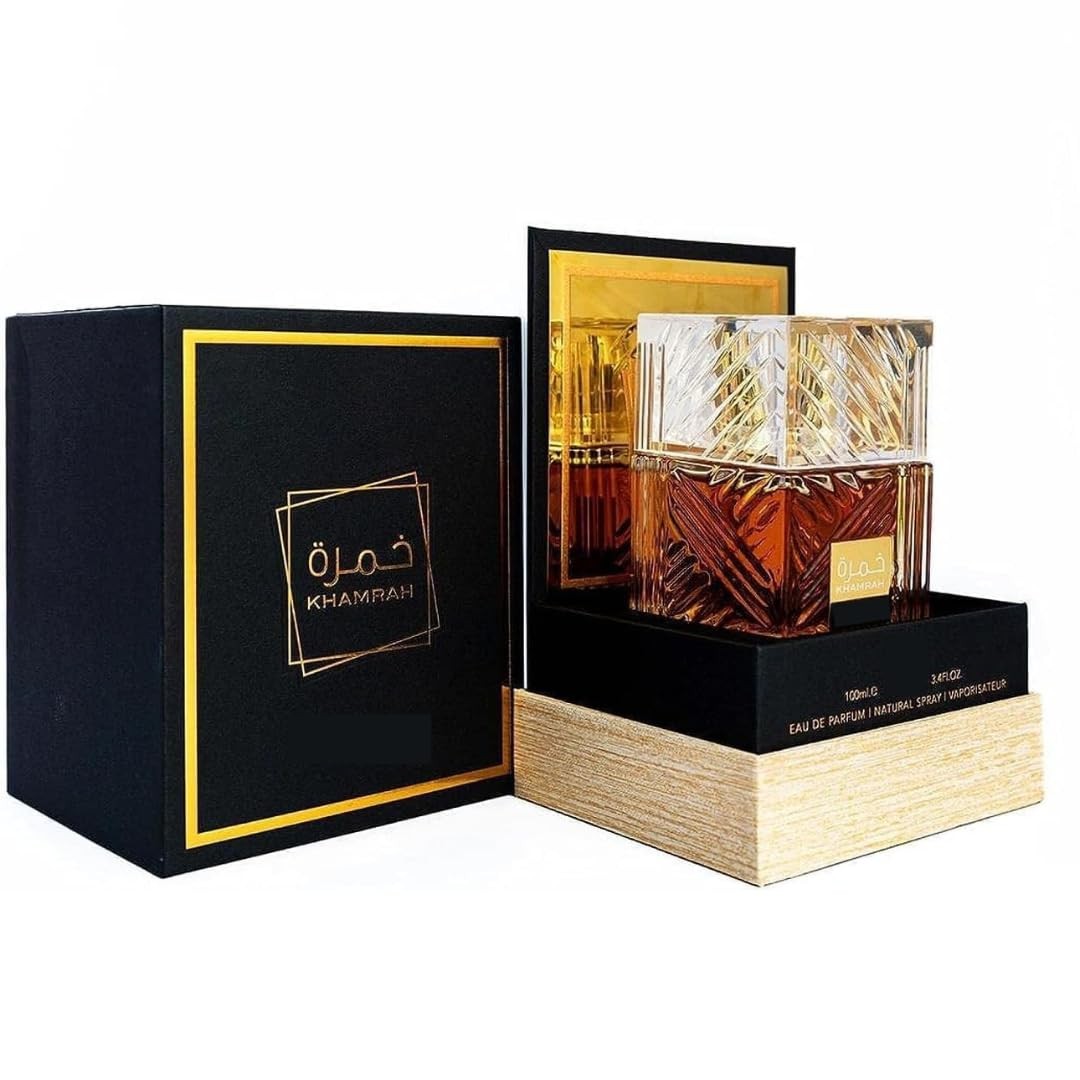 Khammrah Black Eau De Parfum 100ml Perfume Unisex Dubai UAE Oud Vanilla Cinna...