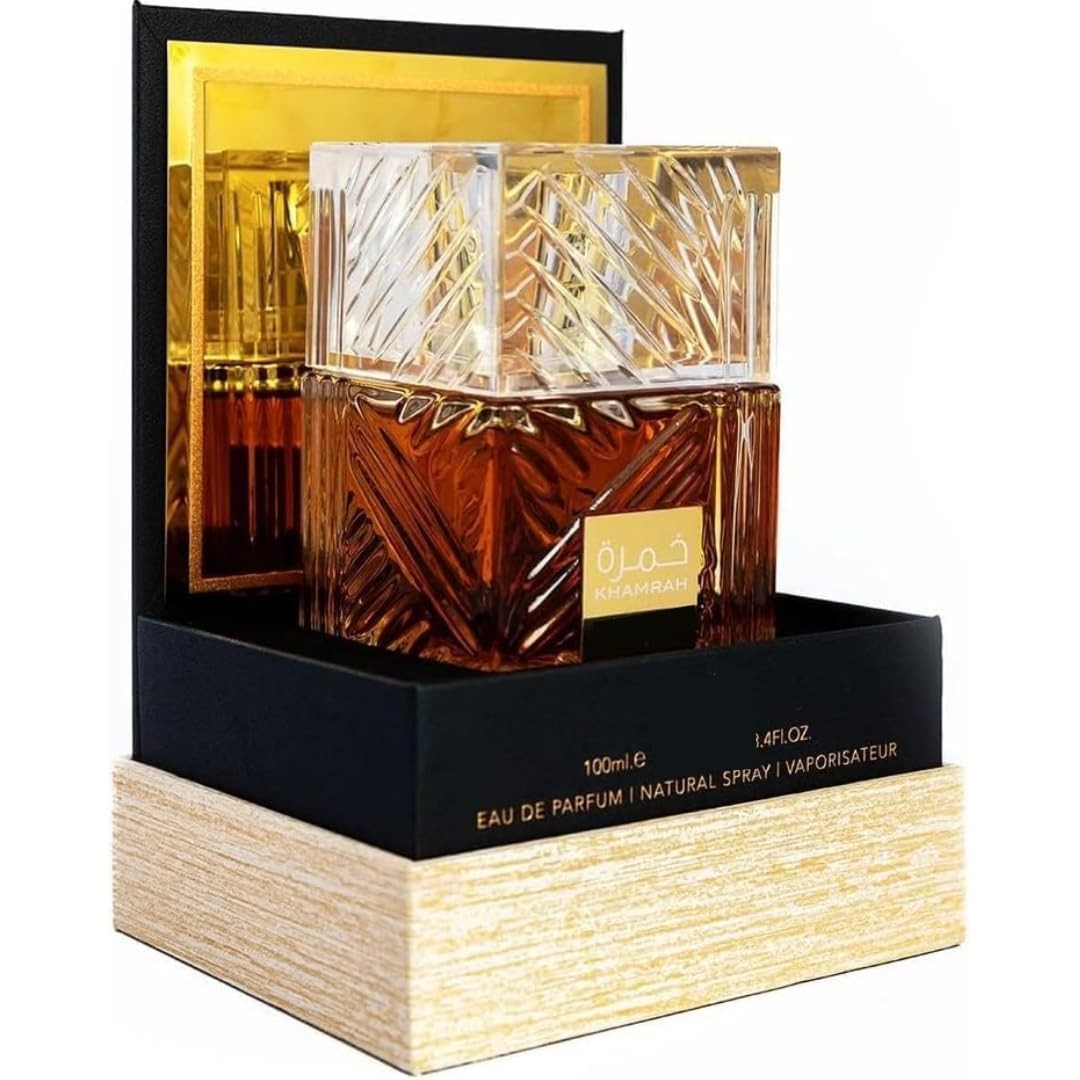 Khammrah Black Eau De Parfum 100ml Perfume Unisex Dubai UAE Oud Vanilla Cinna...
