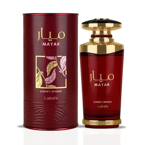 Lattafa Mayar Cherry Intense for Unisex Eau de Parfum Spray 3.4 Ounce / 100ml